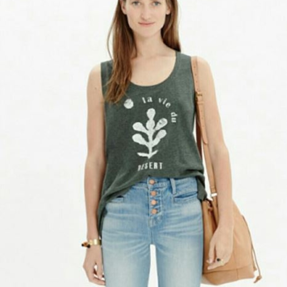 Madewell La Vie Du Desert olive tank top L